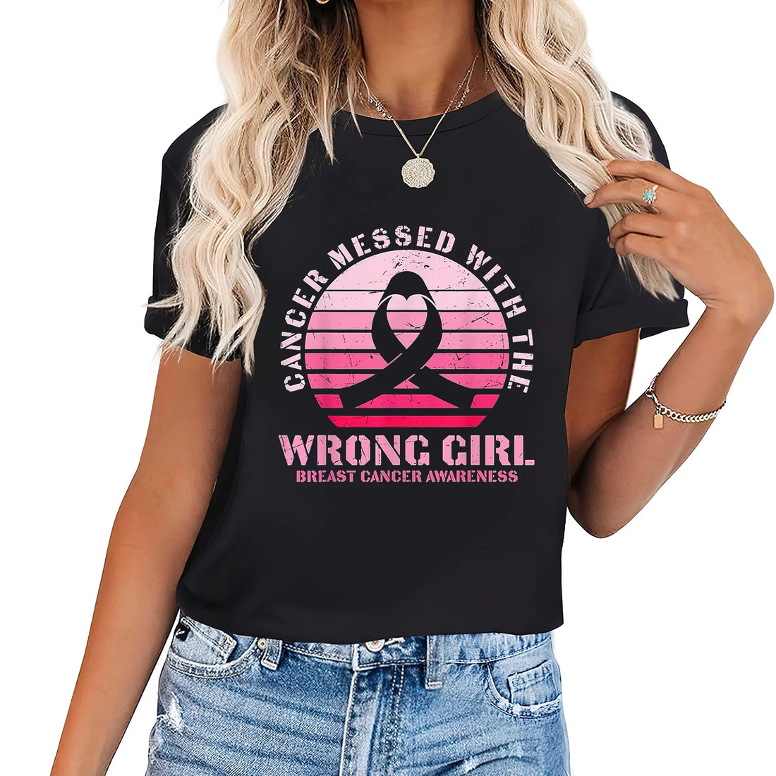 Cancer Messed with the Wrong Girl Shirt