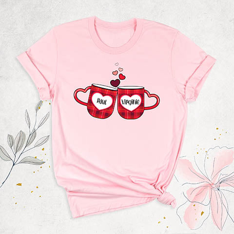 Couple Valentine Glass Shirts |Please provide the text to add below in the box.