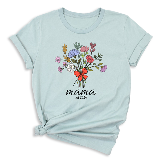 Wildflower Mama Est Shirt