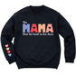 Custom Mama Sweatshirt with Children Name on Sleeve