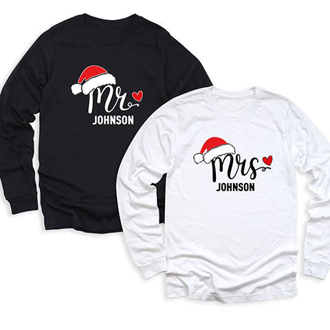 couple christmas tee