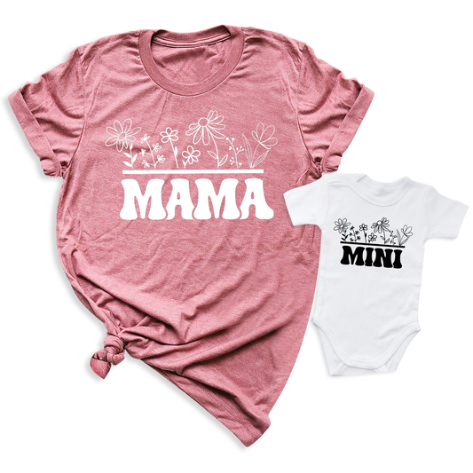 Mother's Day Mama Mini Matching T-Shirt