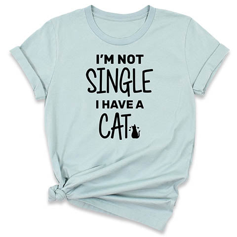 Funny Single Cat T-Shirt