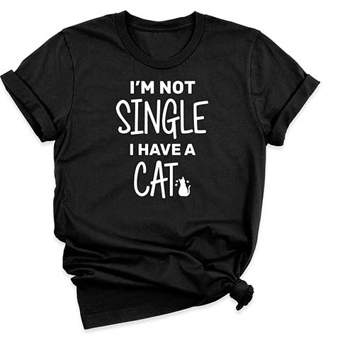 Funny Single Cat T-Shirt