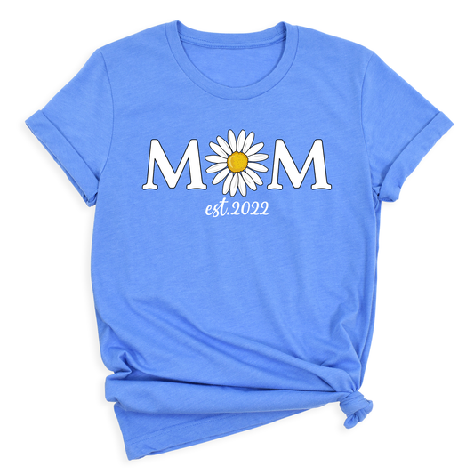 Mom Daisy Est Since T-Shirt