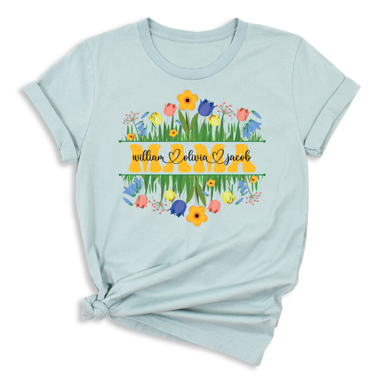 Mama Floral Custom T-Shirt