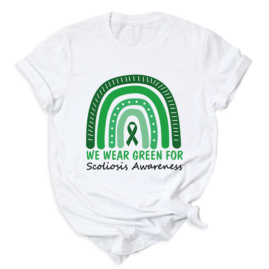 We Wear Green for Scoliosis Awareness Shirt