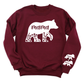 Custom Mama Bear Sweatshirt with Kid's Name on Sleeve