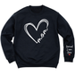 Love Mom Heart Shirt with Kid's Name