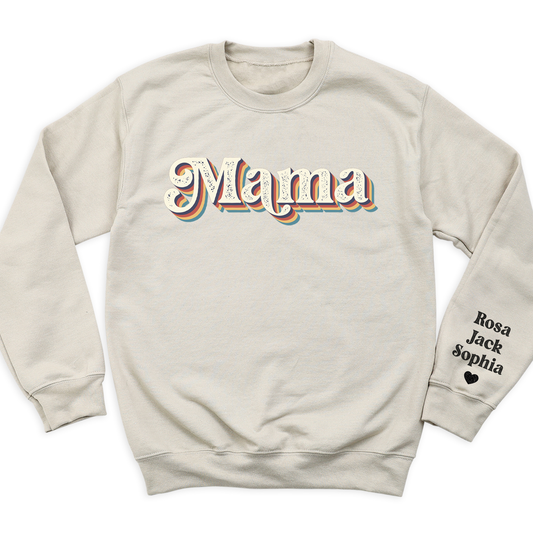 Personalized Mama Shirt with Kid's Names