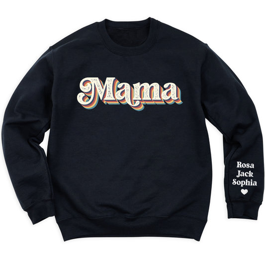 Personalized Mama Shirt with Kid's Names