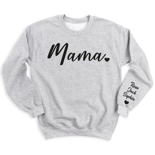 Custom Mama Shirt with Kid's Names