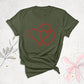 Trendy Double Heart Shirt