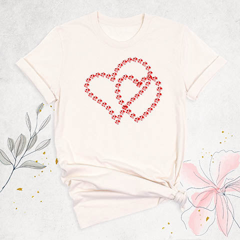 Trendy Double Heart Shirt