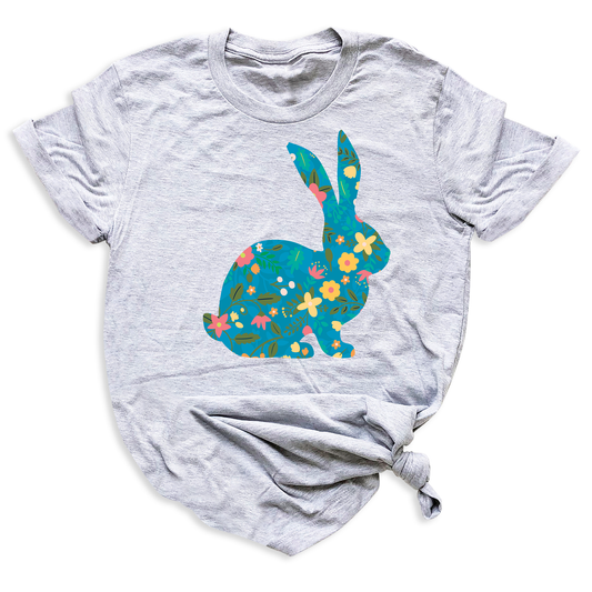 Floral Cute Rabbit Shirt