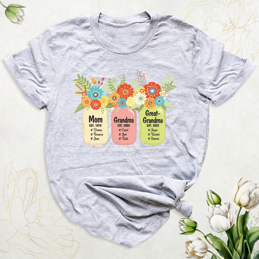 Personalized Grandma Shirts With Grandkids Names| Please Specify CUSTOM TEXT