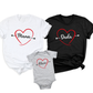 Dada Mama Baby Heart Family Matching Sweatshirt