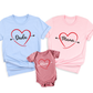 Dada Mama Baby Heart Family Matching Sweatshirt