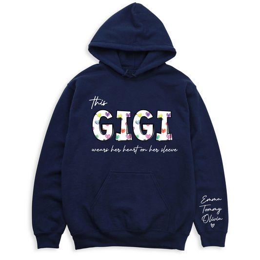 This Gigi Wears On Heart On Her Sleeve T-Shirt