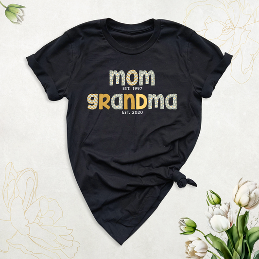 Mom Est Grandma Est Shirt