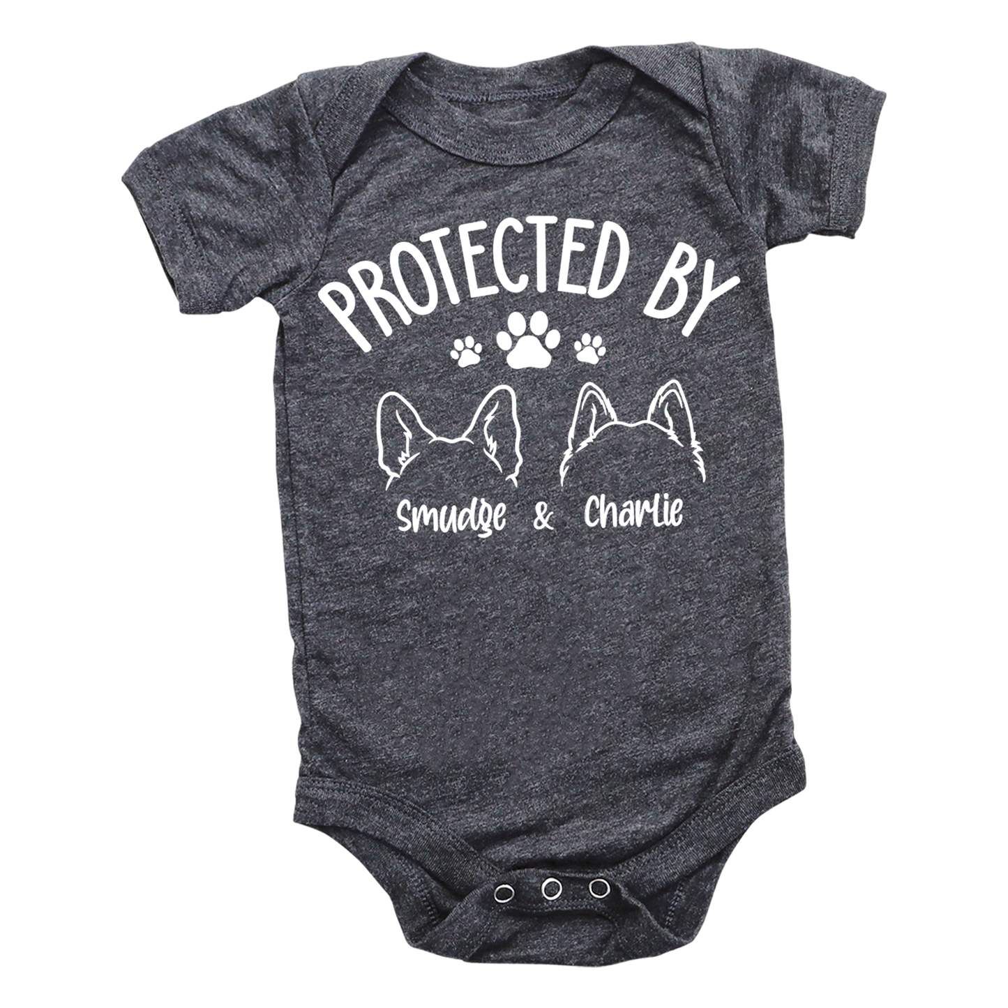 Baby Onesie Protected By Dog