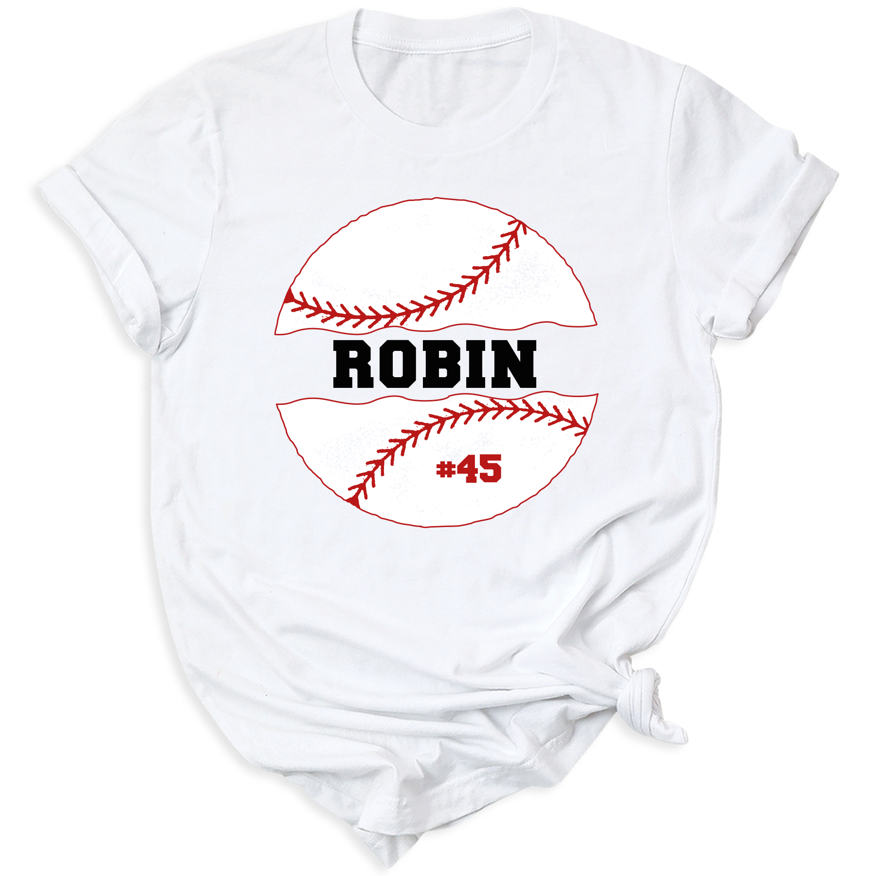 Baseball Tee Shirts Custom Name and Number 