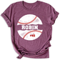 T Shirts for Baseball Custom Name and Number