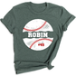 Baseball T Shirt Custom Name and Number