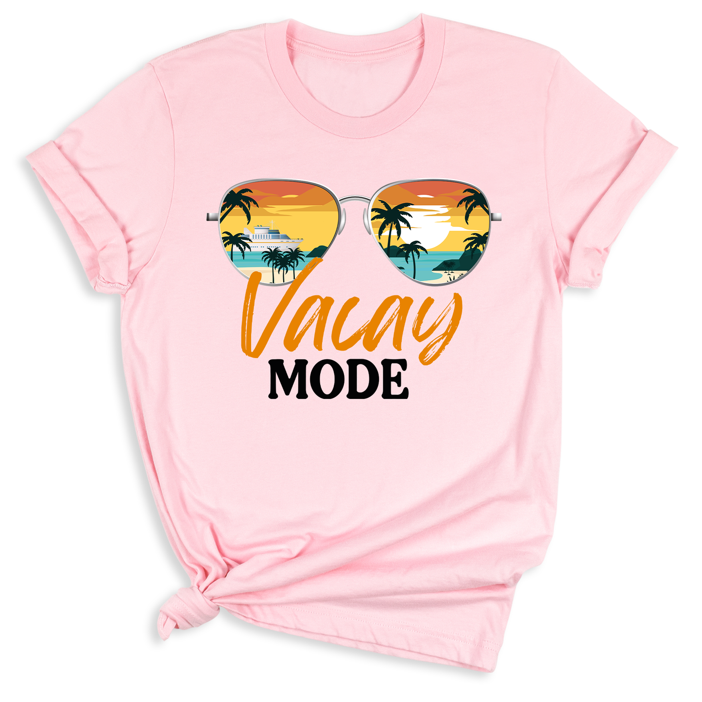 Vacation Summer Sunglasses and Palm Trees Vacay Mode Ocean T-Shirt