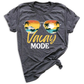 Vacation Summer Sunglasses and Palm Trees Vacay Mode Ocean T-Shirt