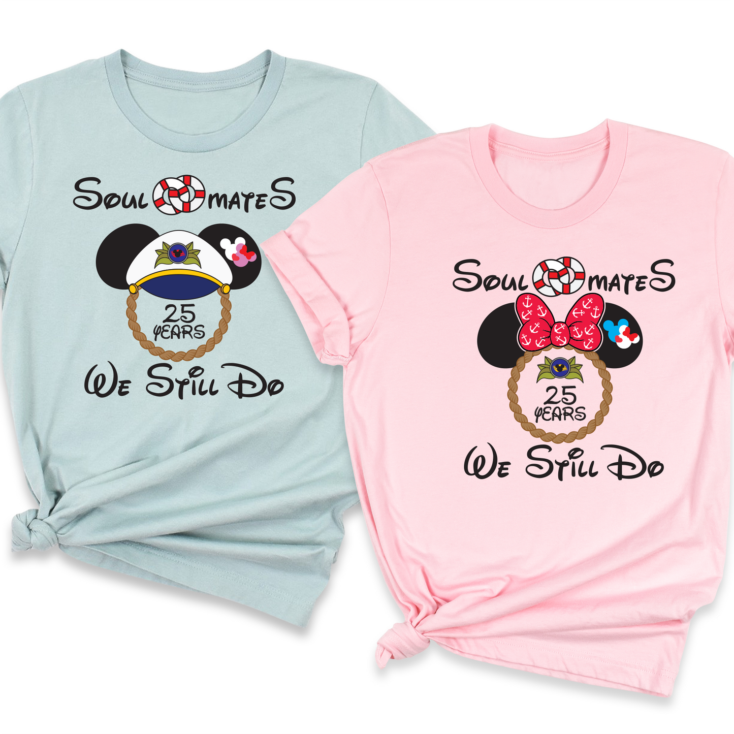 Disney Mickey and Minnie Mouse Soul Mate T Shirts