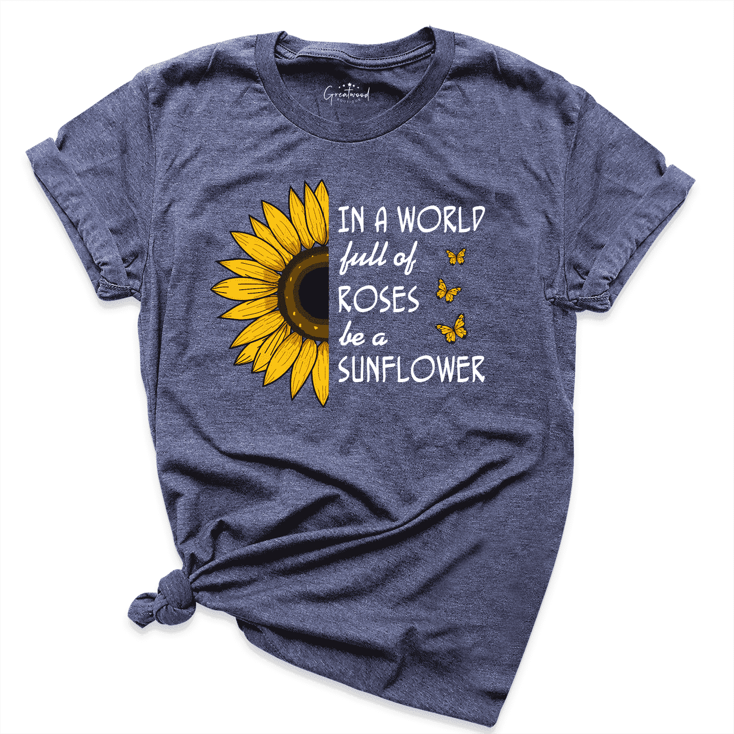 Sunflower Shirt Navy - Greatwood Boutique