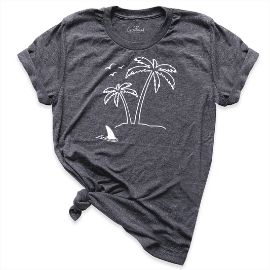 Palm Tree Shirt D.Grey - Greatwood Boutique