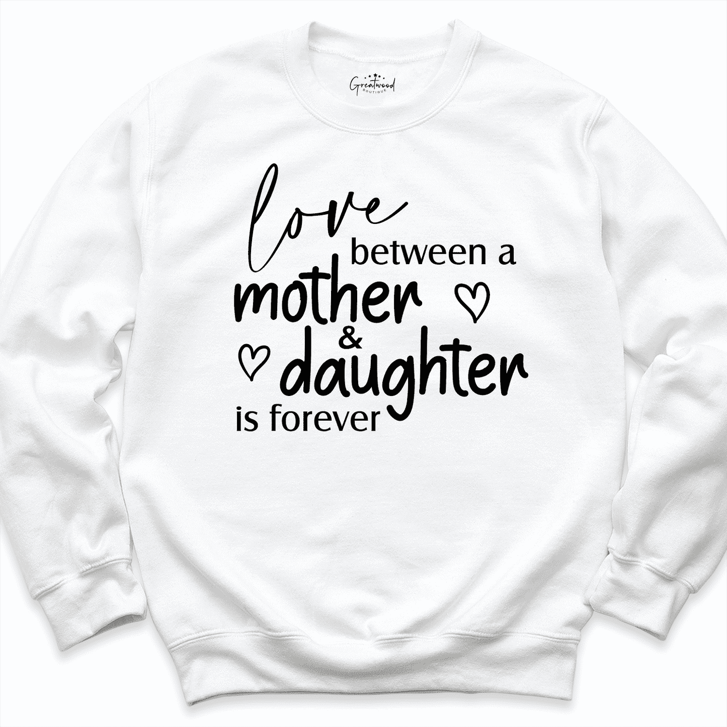 Mom and Daughter Sweatshirt White - Greatwood Boutique