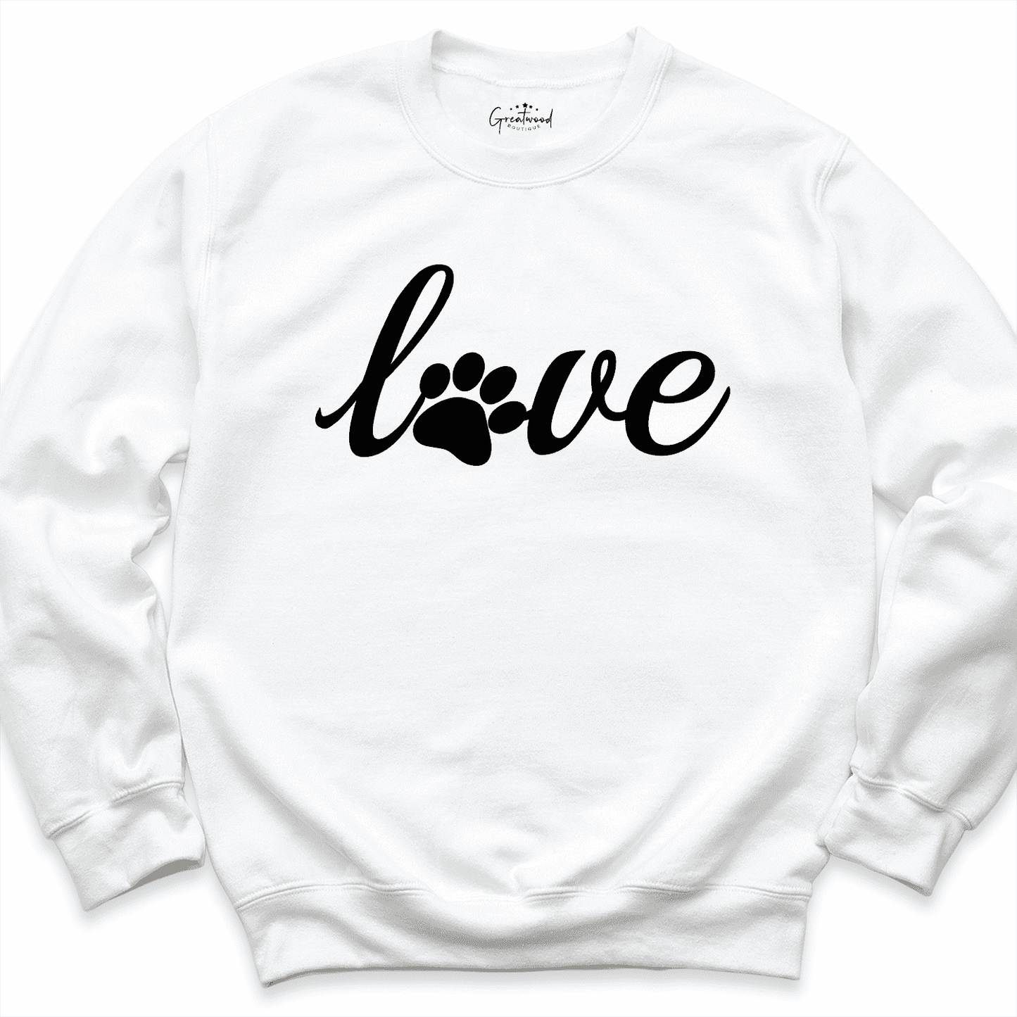 Love Animal Sweatshirt White - Greatwood Boutique