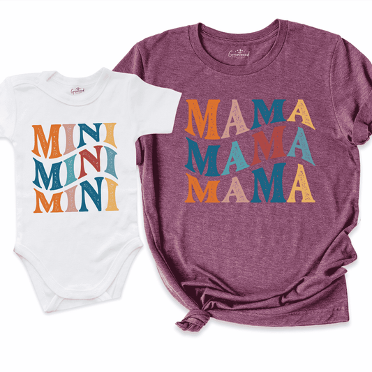 Mama and Baby Shirt Maroon - Greatwood Boutique