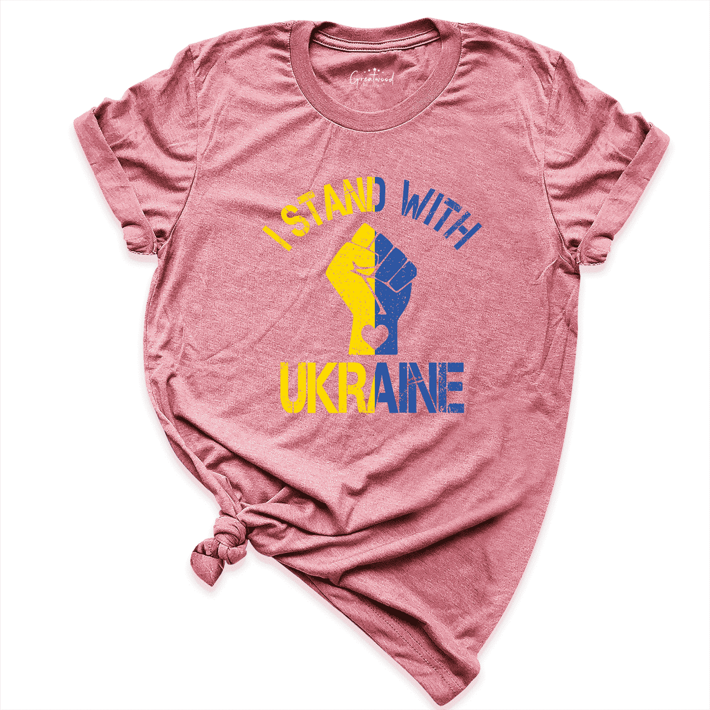 I Stand With Ukraine Shirt Mauve - Greatwood Boutique