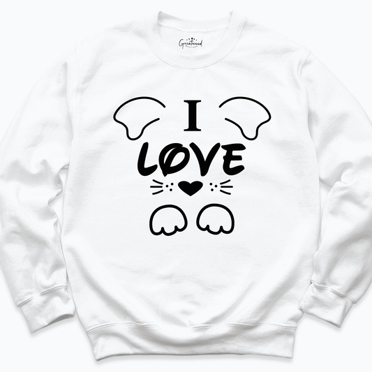 I Love Dog Shirt White - Greatwood Boutique