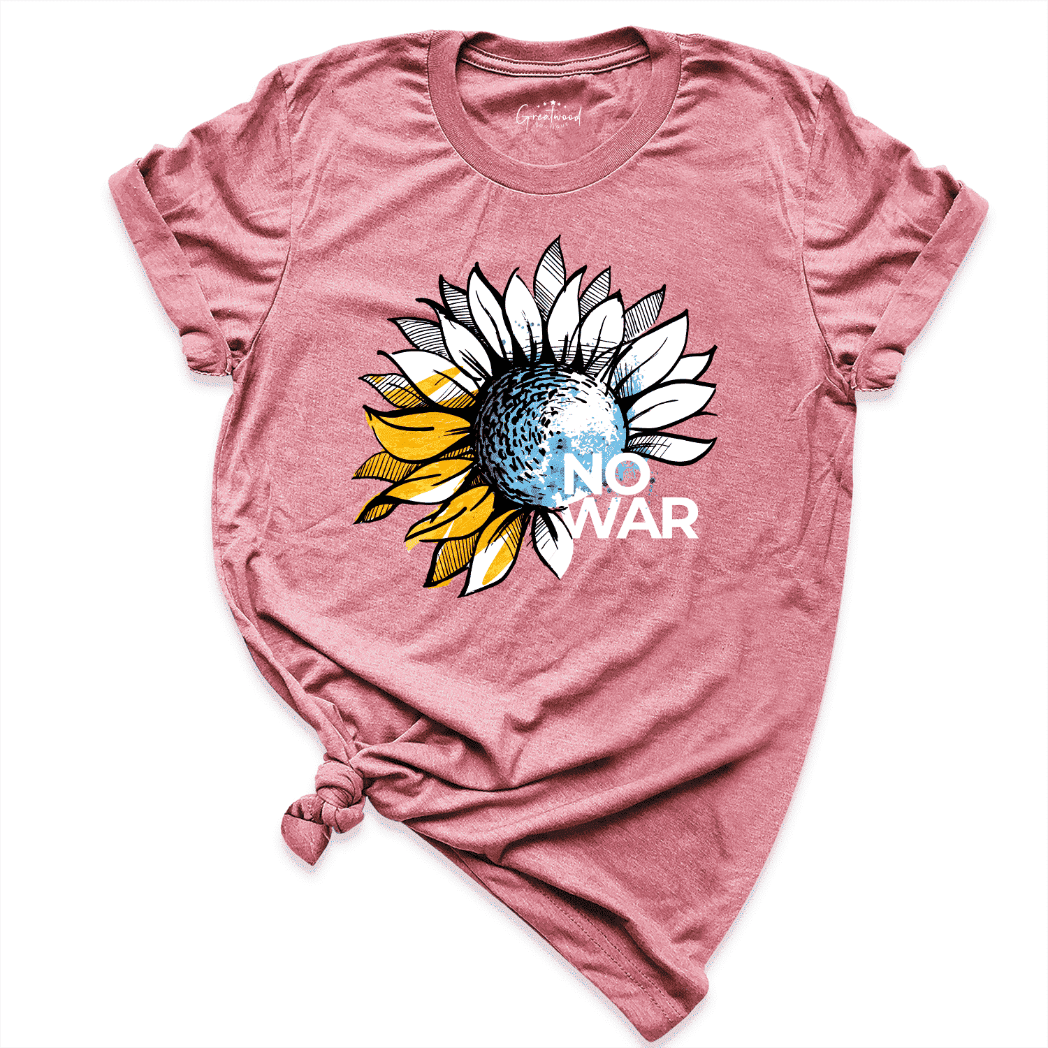 No War In Ukraine Shirt Mauve - Greatwood Boutique