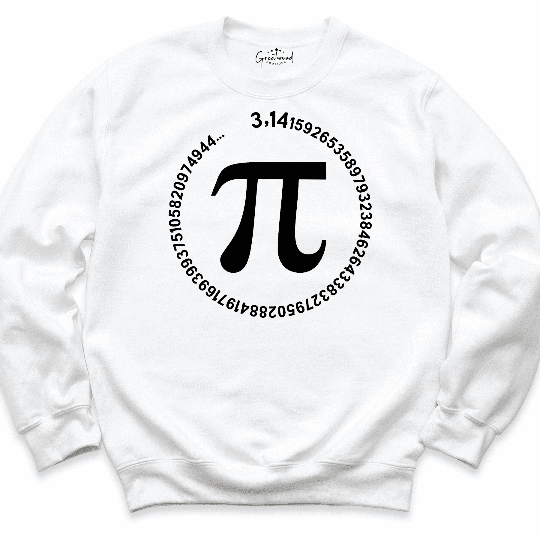 Happy Pi Day Sweatshirt White - Greatwood Boutique