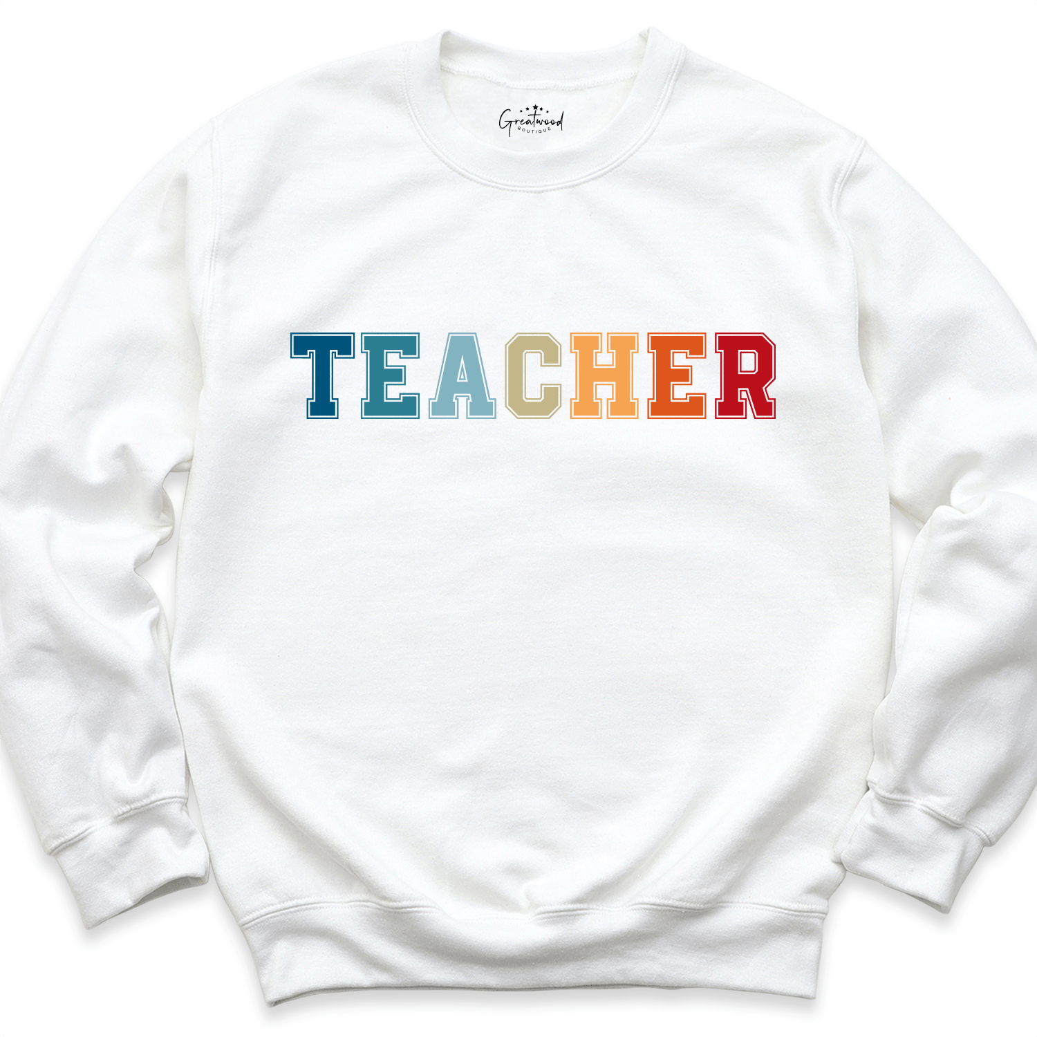 Teacher Sweatshirt White - Greatwood Boutique