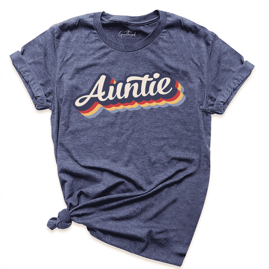 Retro Auntie Shirt Navy - Greatwood Boutique