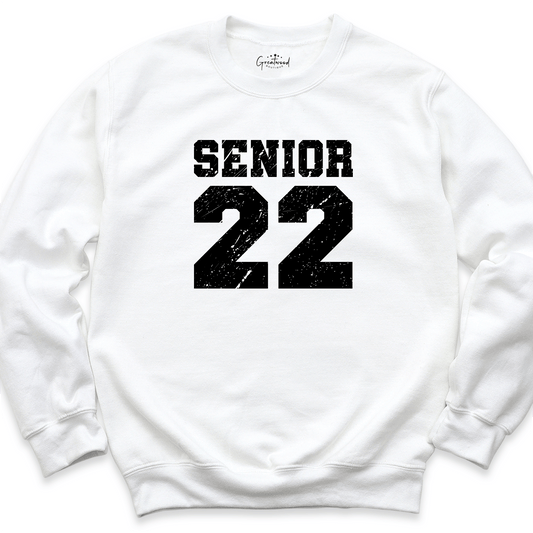 Senior 22 Sweatshirt White - Greatwood Boutique