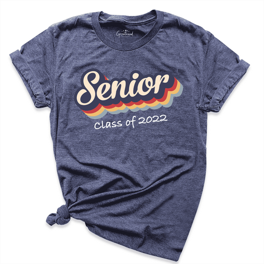 Retro Senior 2022 Shirt Navy - Greatwood Boutique