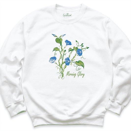 Morning Glory Sweatshirt Whıte - Greatwood Boutıque