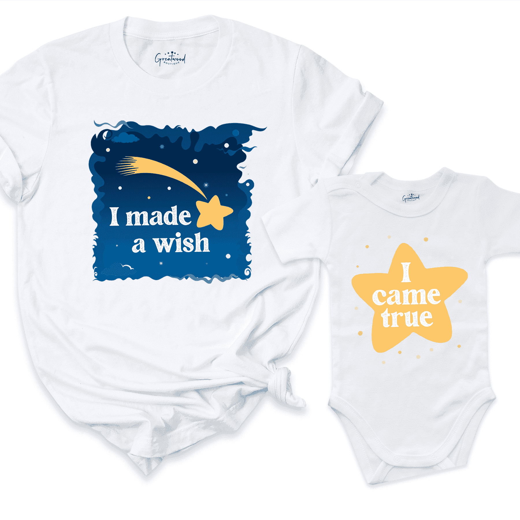 I Made a Wish Shirt White - Greatwood Boutiique