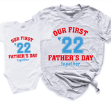 Our First Father's Day Together Shirt Grey - Greatwood boutique
