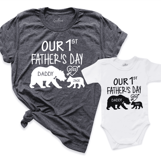 Our 1st Father's Day Shirt D.Grey - Greatwood Boutique