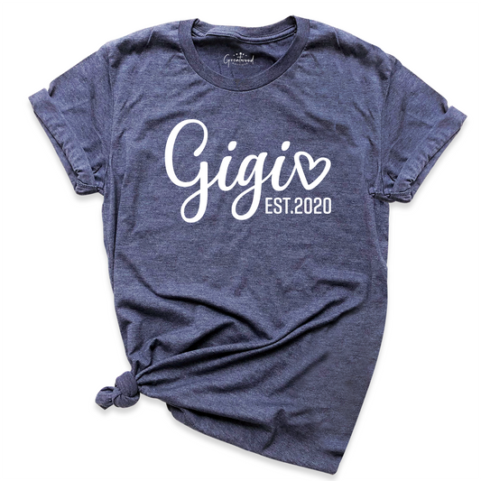 Gigi Est 2020 Grandma Shirt