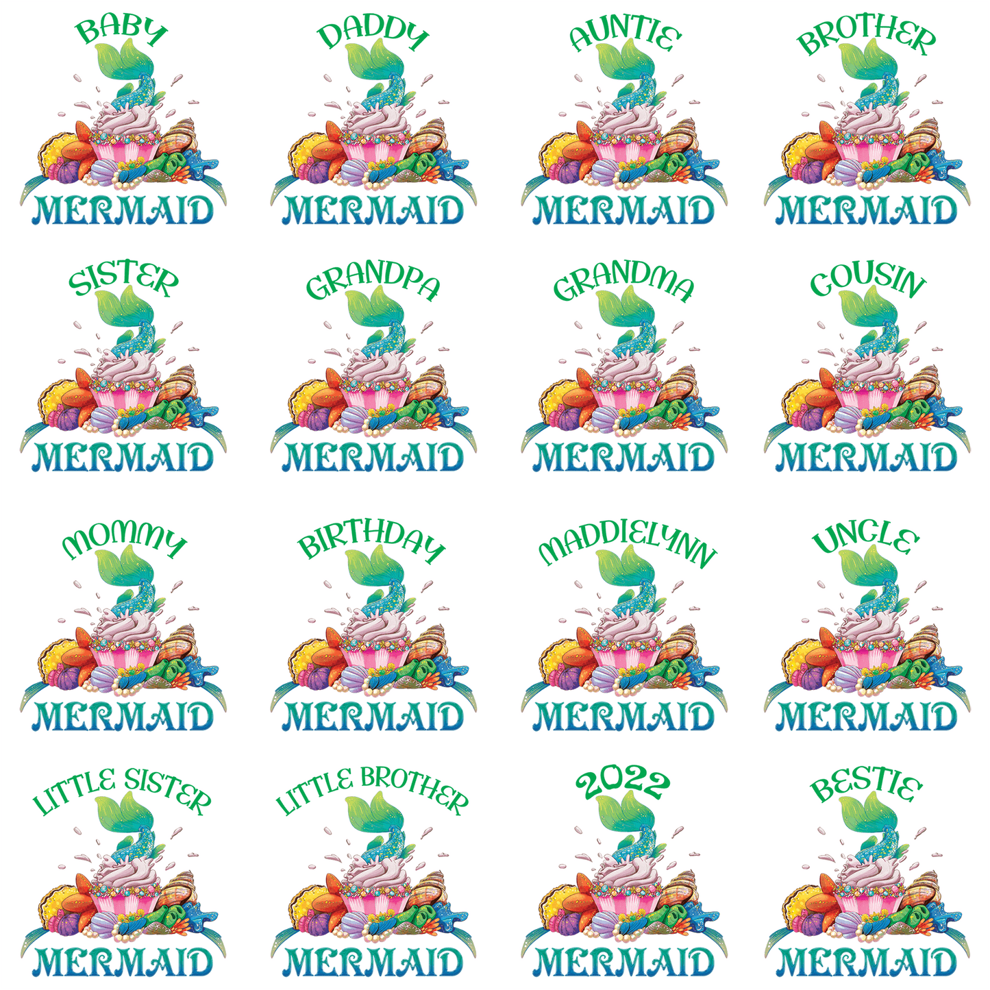 Family Mermaid Birthday Shirt